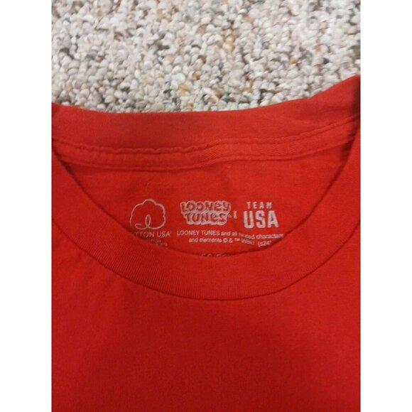 Looney Tunes Bugs X Olympics Team USA Men's 2XL  Red Short Sleeve T-Shirt. - Picture 4 of 7